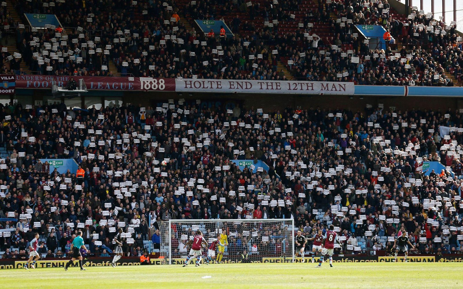 Aston Villa fans protest again