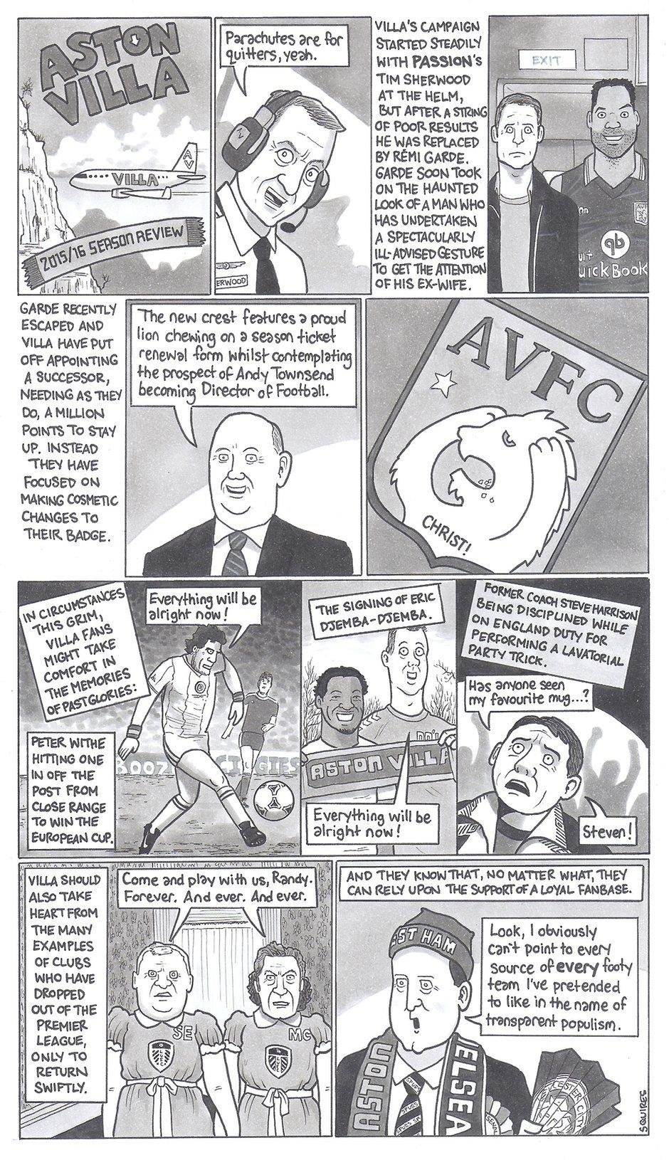 Aston Villa cartoon